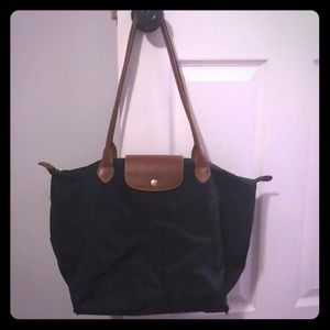 Authentic Longchamp Large Tote in Black